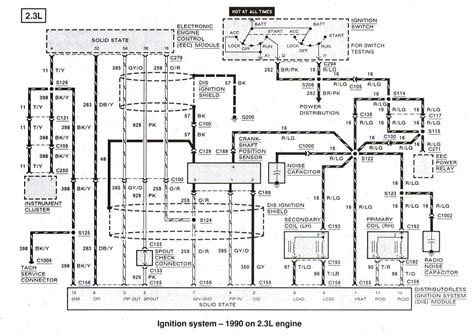 94 ford ranger 2.3 l power distribution box diagram|2003 Ford Ranger radio diagram.